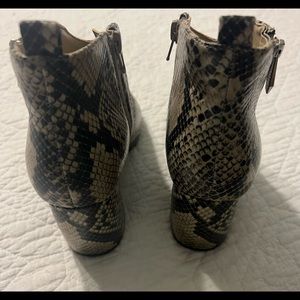 Marc Fisher faux snakeskin boots